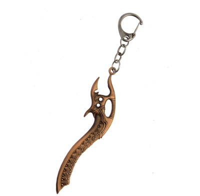 

Techpro League of Legends copper colour sword Locking Key Chain(Multicolor)