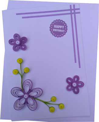 

Varsha Creations Colourful Flowers Greeting Card(Multicolor, Pack of 1)