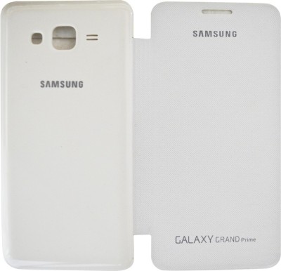 COVERNEW Flip Cover for Samsung Galaxy Grand Prime Covers JKYade545162(White, Pack of: 1)