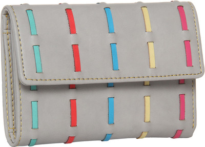 

Butterflies Casual Grey Clutch