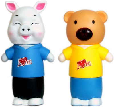 

FullHouz Piggy and Teddy Coin Bank(Multicolor)