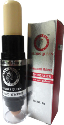 

Colors Queen COVERAGE CREAMY WITH SMUDGER Concealer(Beige Cream - 02, 8 g)