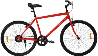 

Mach City iBike Single Speed Medium 26 T Hybrid Cycle/City Bike(Single Speed, Red), New ferrari red
