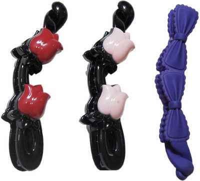 

FNB 3 STYLISH CLIPS OF WOMENS Banana Clip(Multicolor)
