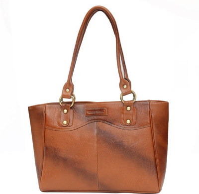 

Armaan Leather Hand-held Bag(Brown)