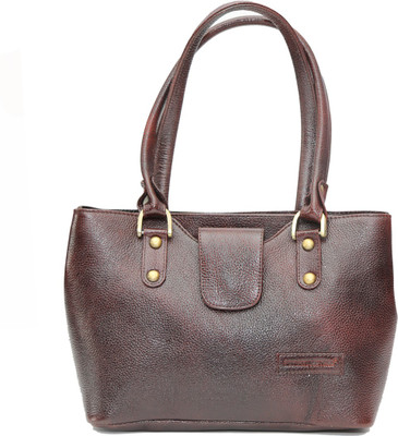 

Armaan Leather Hand-held Bag(Brown)