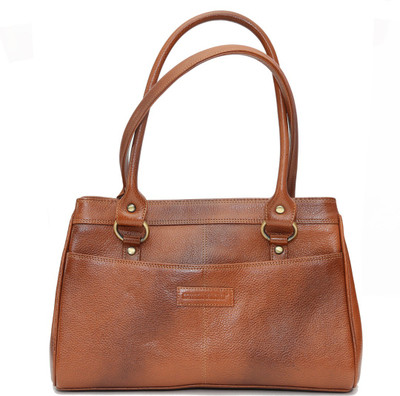 

Armaan Leather Hand-held Bag(Brown)