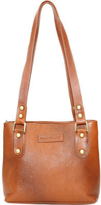 

Armaan Leather Hand-held Bag(Tan)