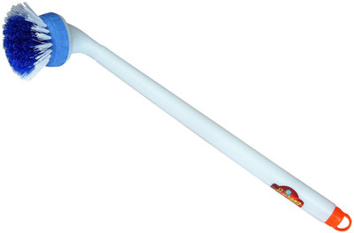 

bajrang Hard Bristles Wet & Dry Cleaning Brush with long handle(with Soap Dispensing Feature)(01 pc.) Home Cleaning Set