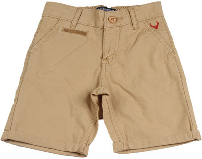 

Allen Solly Junior Short For Boys Casual Self Design Cotton(Beige, Pack of 1, Khakhi