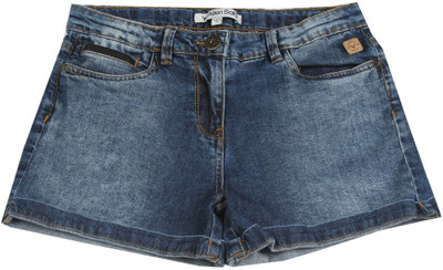 

Allen Solly Junior Short For Girls Casual Solid Cotton Modal Blend(Blue, Pack of 1