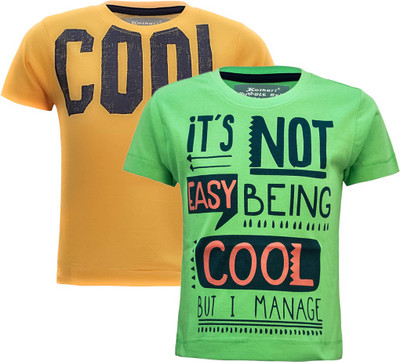 

Kothari Boys Printed Cotton T Shirt(Multicolor, Pack of 2, Multi