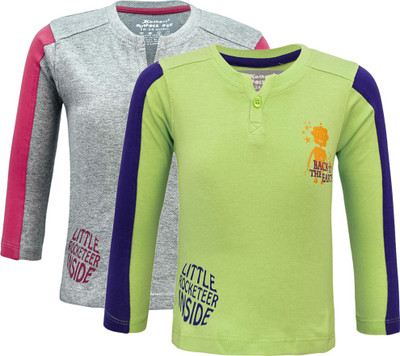

Kothari Boys Printed Cotton T Shirt(Multicolor, Pack of 2, Multi