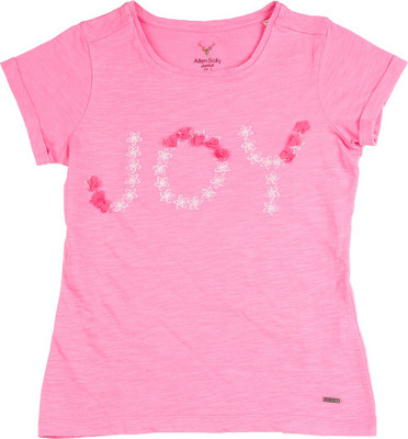 

Allen Solly Junior Girls Solid, Printed Cotton T Shirt(Pink, Pack of 1