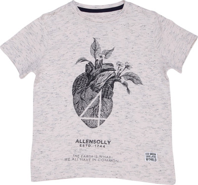 

Allen Solly Junior Boys Printed Cotton, Polyester, Viscose T Shirt(Beige, Pack of 1, Pearl