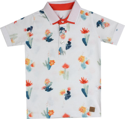 

Allen Solly Junior Boys Printed Cotton T Shirt(White, Pack of 1, Optical white