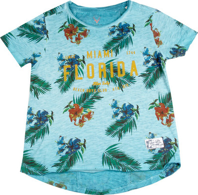 

Allen Solly Junior Boys Printed Cotton T Shirt(Blue, Pack of 1, Enamel blue