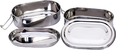 

VISHNU CAPSULE DOUBLE DECKER 2 Containers Lunch Box(750 ml), Steel