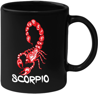 

HuppmeGift Scorpio Black Ceramic Mug(350 ml)