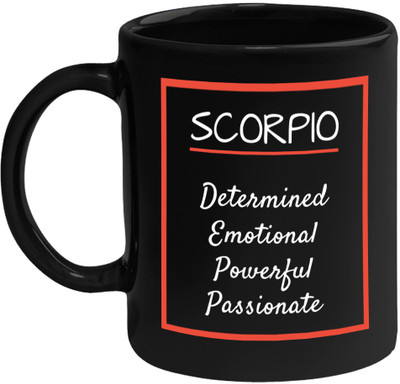 

Chanakya Scorpio Horoscope Black Ceramic Mug(350 ml)