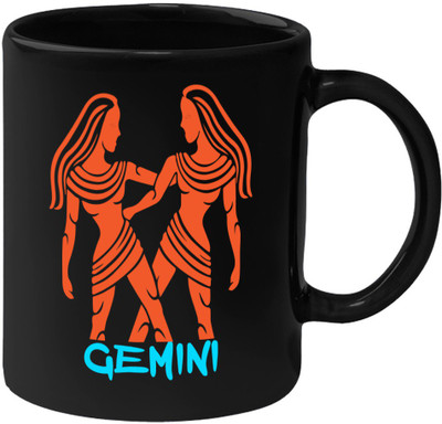 

HuppmeGift Gemini Black Ceramic Mug(350 ml)