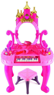 

Tabu Dressing Table Cum Piano With Stool(Pink)