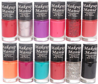 

Makeup Mania Exclusive Nail Polish Set of 12 Pcs. Multicolor MM-86(Pack of 12)