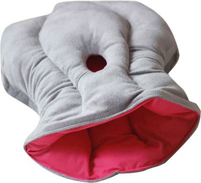 

Futaba Ostrich Pillow For Traveling - Red Head Cover(Red, Gray), Gray;red