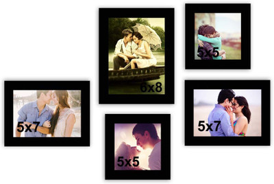 

MakeHomeHappy MDF Photo Frame(Black, 5 Photos)