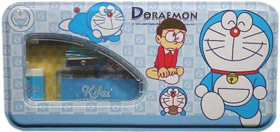 

13-HI-13 Themed Flowers Art Metal Pencil Box(Set of 1, Multicolor)