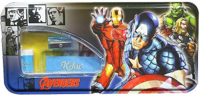 

PTCMart Avengers Flowers Art Metal Pencil Boxes(Set of 1, Multicolor)