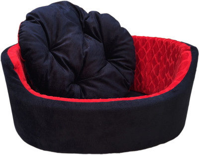 Poofy's Pet Island RRB1 S Pet Bed(Red, Black)