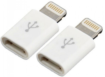 

YTM White (Pack of 2) Micro Usb to 8 Pin Lighting Adapter/Converter Phone Converter(IOS)