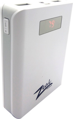 

Zeal 10400 mAh Power Bank (Zeal-Z10, DIGITAL Power bank POWERFULL CAPACITY)(Grey, White, Lithium-ion)