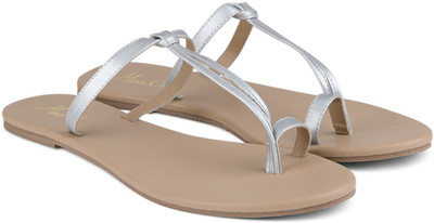 

Miss CL By Carlton London Women SILVER Flats