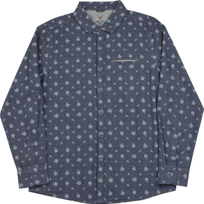 

Allen Solly Junior Boys Printed Casual Dark Blue Shirt, Navy