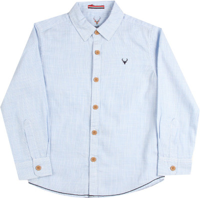 

Allen Solly Junior Boys Checkered Casual Blue Shirt, Sky blue
