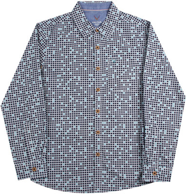 

Allen Solly Junior Boys Printed Casual Blue Shirt, Navy