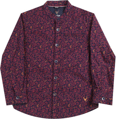 

Allen Solly Junior Boys Printed Casual Blue Shirt, Navy