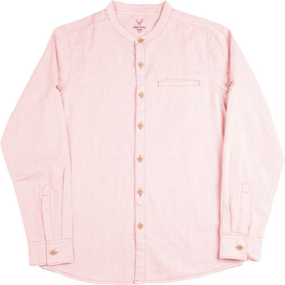 

Allen Solly Junior Boys Solid Casual Pink Shirt, Maroon