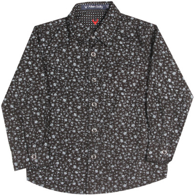 

Allen Solly Junior Boys Printed Casual Black Shirt