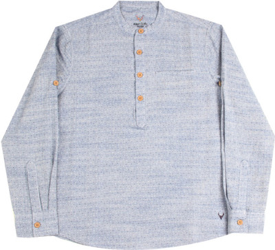 

Allen Solly Junior Boys Printed Casual Blue Shirt