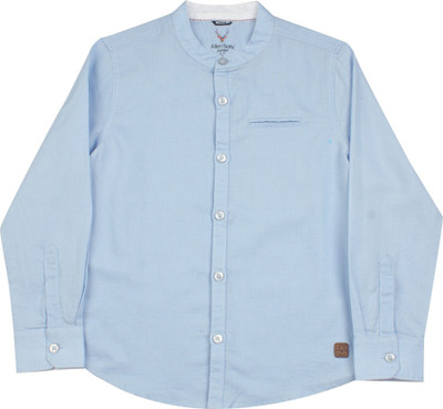 

Allen Solly Junior Boys Solid Casual Light Blue Shirt, Placid blue