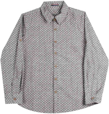 

Allen Solly Junior Boys Printed Casual Grey Shirt, Brown