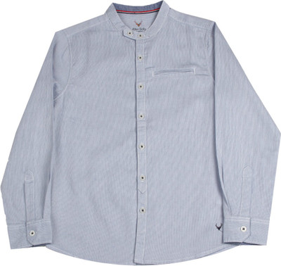 

Allen Solly Junior Boys Striped Casual Blue Shirt, Navy