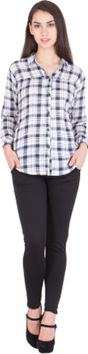 Trueway Girl's Checkered Casual Multicolor Shirt