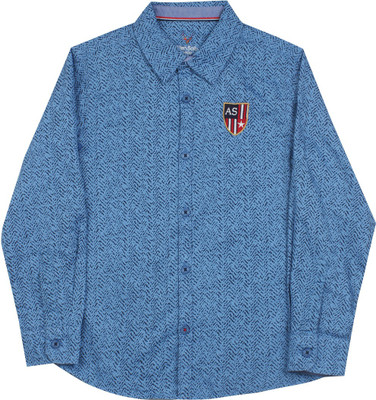 

Allen Solly Junior Boys Printed Casual Blue Shirt