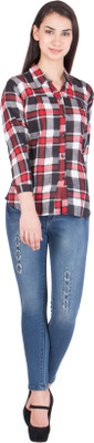 

Trueway Girl's Checkered Casual Multicolor Shirt
