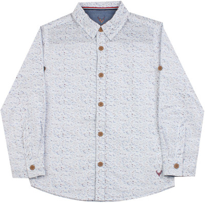 

Allen Solly Junior Boys Printed Casual White Shirt