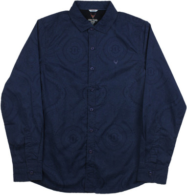 

Allen Solly Junior Boys Printed Casual Blue Shirt, Navy